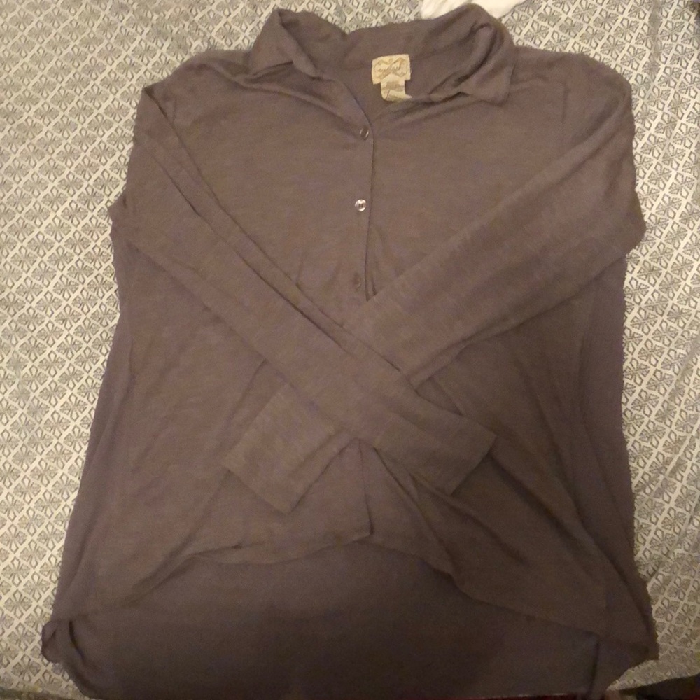 Brownish grey dress up shirt